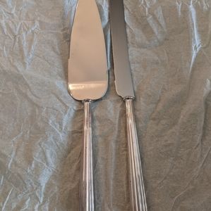 Cake knife and server set Monique Lhuillier for Waterford